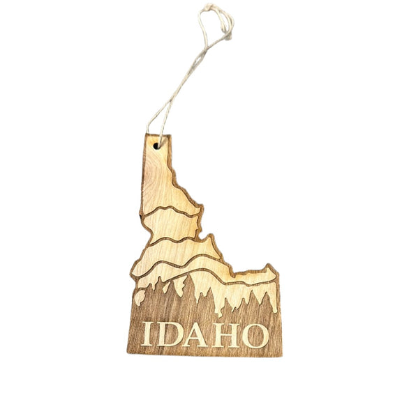 Idaho Mountains and Trees Ornament