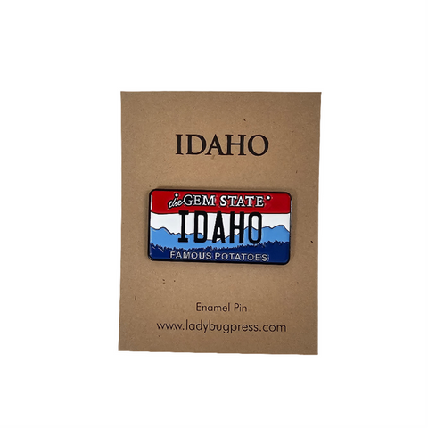 Idaho License Plate Enamel Pin