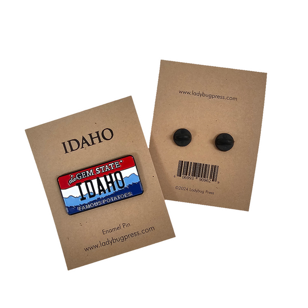 Idaho License Plate Enamel Pin