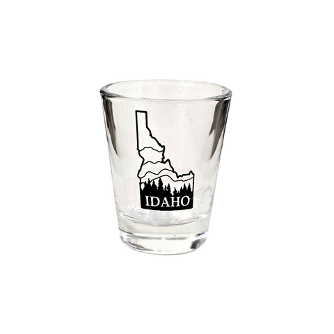 Idaho Tree and Mountain Shot Glass