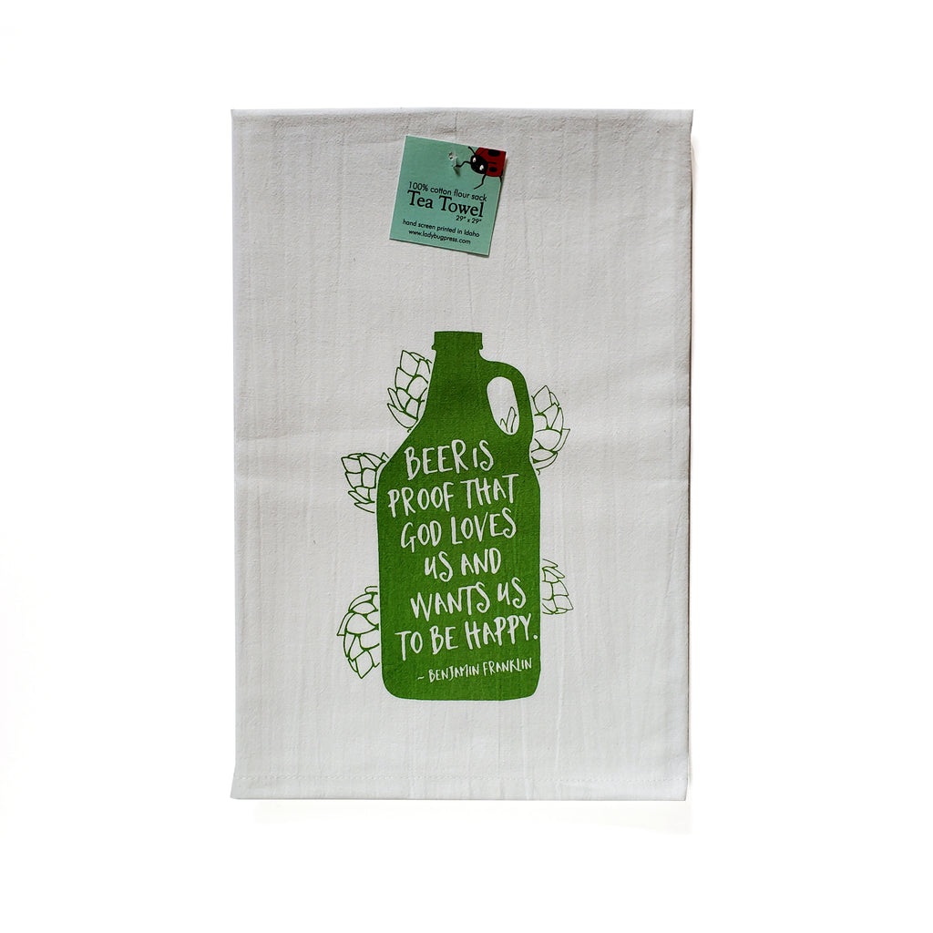 Bee Flour Sack Towel - center printed –